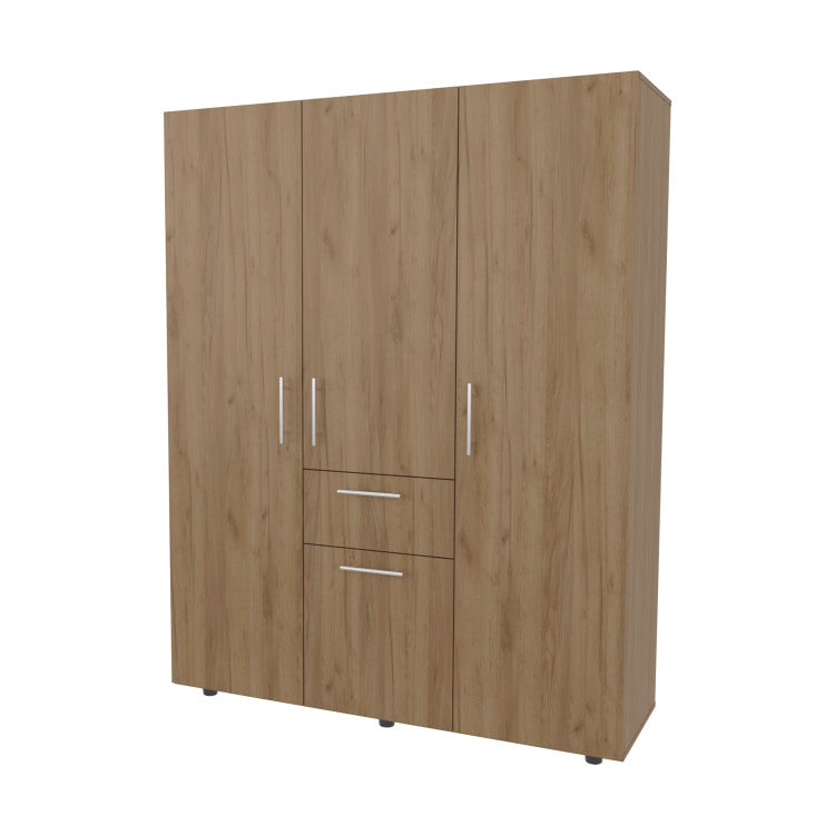 Alamo Lake Armoire Multi Storage With One Drawer, Natural Oak
