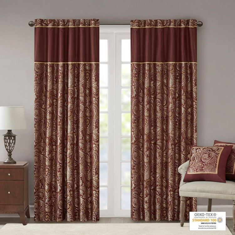 Jacquard Curtain Panel Pair 2 Pcs Window Panels