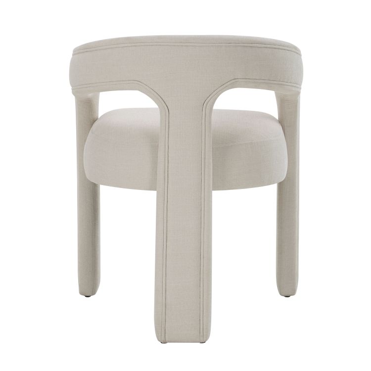 Gamarya White Chenille Side Chair Set Of 2
