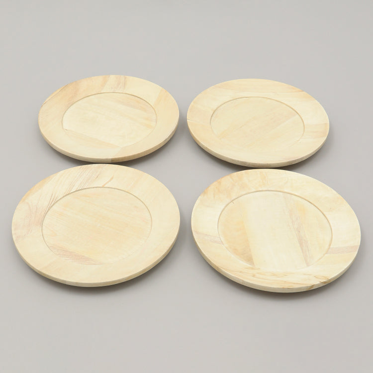 Handcrafted 13" Wood Charger Plate Wooden Dinning Placemat Artisan Wood Tableware