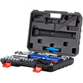 Hydraulic Flaring Tool Kit, 45 Double Flaring Tool, Brake Repair Brake Flaring Tools For 3 16" 1 2", Brake Flare Tool With Tube Cutter And Deburrer, 32 Pcs Tube Flaring Tools For Copper Lines