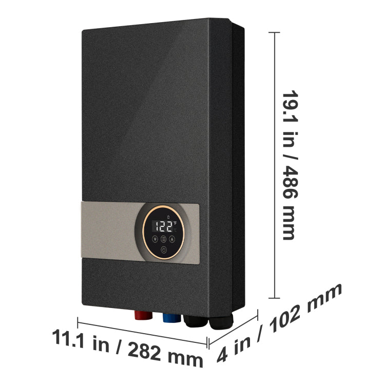 Instant Water Heater, 18Kw Electric Tankless Water Boiler, Digital Temperature Display & Easy Installation & 24 Hour Water Supply, For Kitchen Bathroom Shower Mall Salon Shampoo Etl Listed