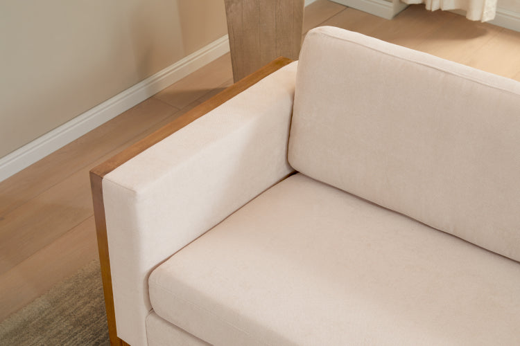 79" Modern Sofa With Solid Wood Legs,3 Seater,Living Rooms,Bedrooms,Apartment Office