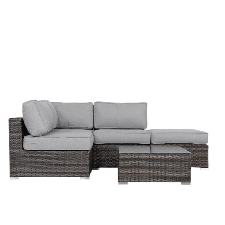 Fully Assembled 3 Piece Wicker Seating Group With Plush Cushions