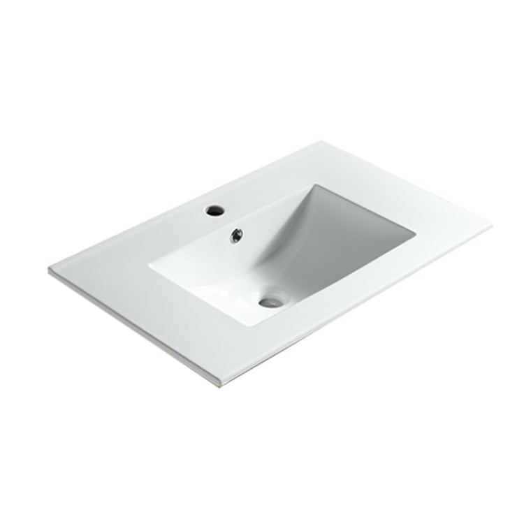 24" Bathroom Vanity Top Only, White Basin,Ceramic