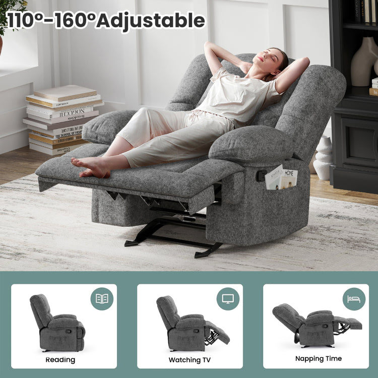 Oversized Rocking Rocker Recliner Chair For Living Room Adults