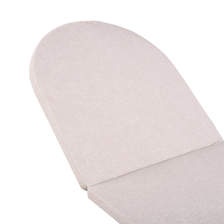 Outdoor Chaise Lounge Cushion Waterproof Patio Cushion For Lawn Pool Beach Beige Color