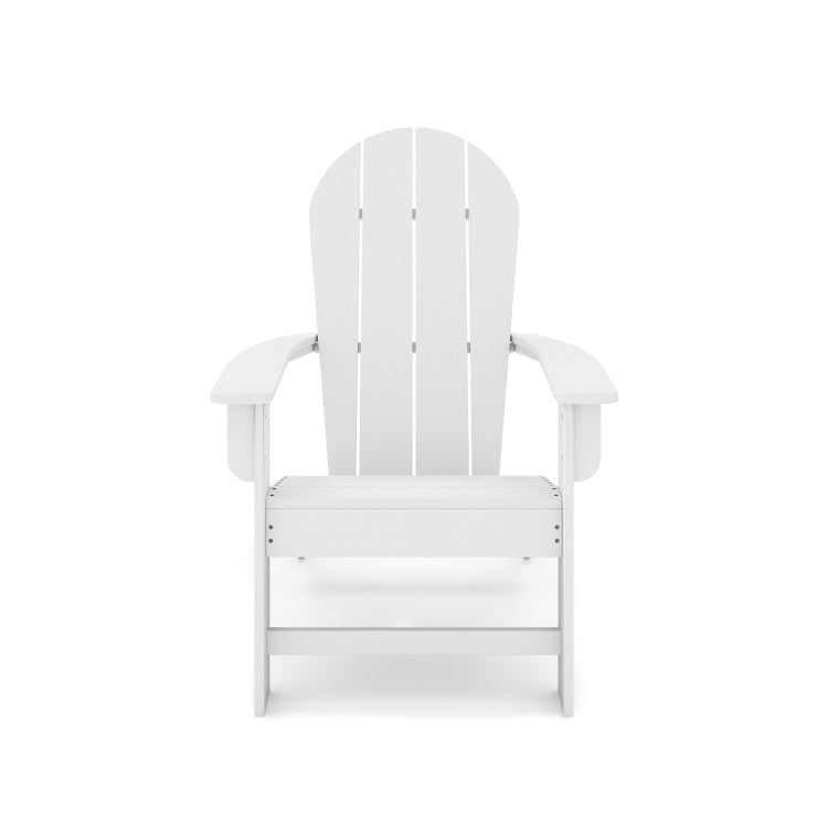 White Adirondack Chair Premium Hdpe Poly Lumber For Pool, Patio, And Garden Elegance