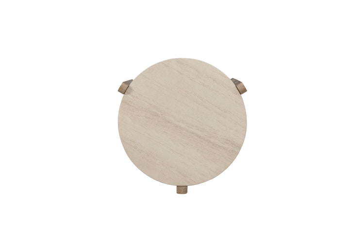 Stone Top End Table Toffee