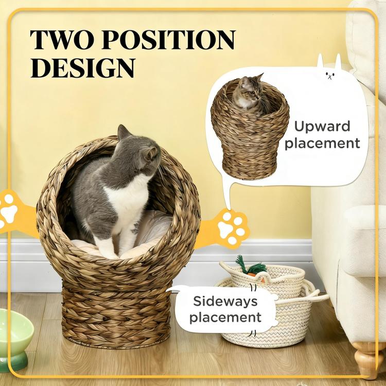 Basket Bed Kitty House,Elevated Cat Bed