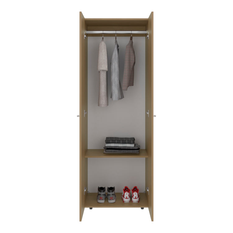 Soham Closet System Slim, Bedroom, Macadamia