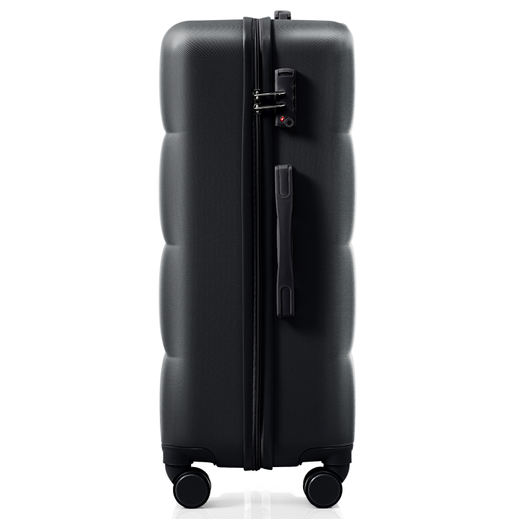 Luggage Set Of 3, Airline Certified Carry On Luggage With Cup Holder, Abs Hard Shell Luggage With Spinner Wheels, Black