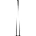 Hairpin Table Legs 34" Black Set Of 4 Desk Legs 880Lbs Load Capacity Each 220Lbs Hairpin Desk Legs 3 Rods For Bench Desk Dining End Table Chairs Carbon Steel Diy Heavy Duty Furniture Legs