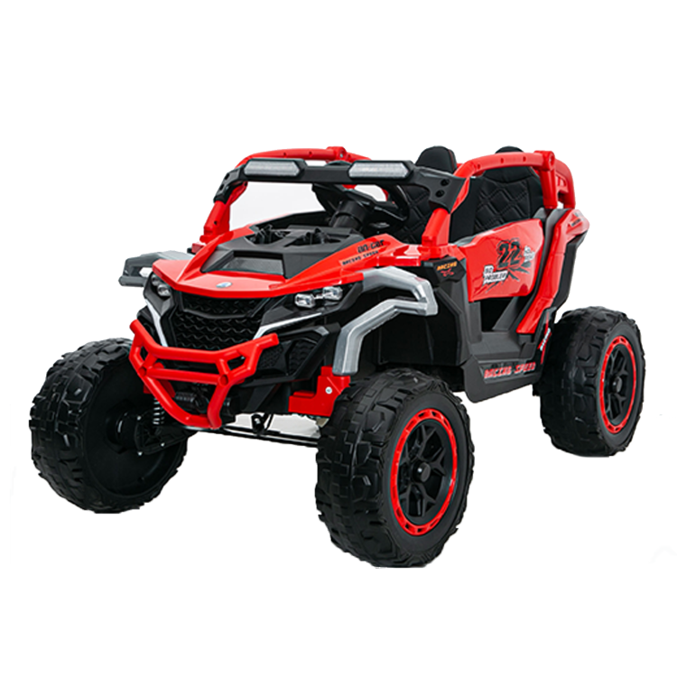 Ride On Models Truck Car 12V Kids Electric Vehicles, Remote Control, Front & Rear Shock Suspension, 2 Seater Utv, Flashlights And A Built In Music Player, For Age 3 6 Years Old Red