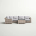 4 Person Wicker Outdoor Seating Set Fully Assembled Garden Sofa Group
