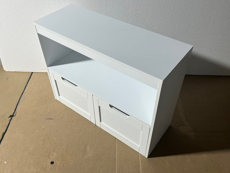 Book Organizer, Toy Storage Cabinet Organizer, White