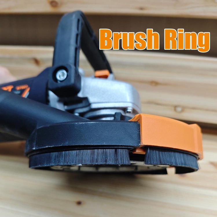5 Inch Concrete Surfacing Grinder, 1500W 14A Motor, 7 Adjustable Speed Angle Grinder Kit With Diamond Disc, Removable Guard, Concrete Sander For Polishing And Grinder Stone Cement Marble Granite
