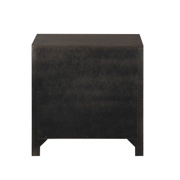 Kenzo Modern Style 2 Drawer Nightstand Made With Wood In Walnut Same As G150108534 Nj Inventory