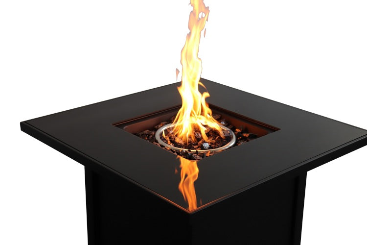 Outdoor Fire Pit For Outdoor Home Garden Backyard Fireplace 30 Inch Steel Black Color