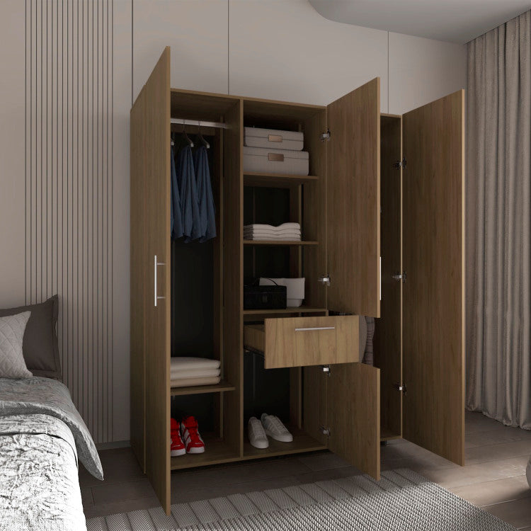Armoire, 2 Doors, 5 Shelves, 1 Drawer