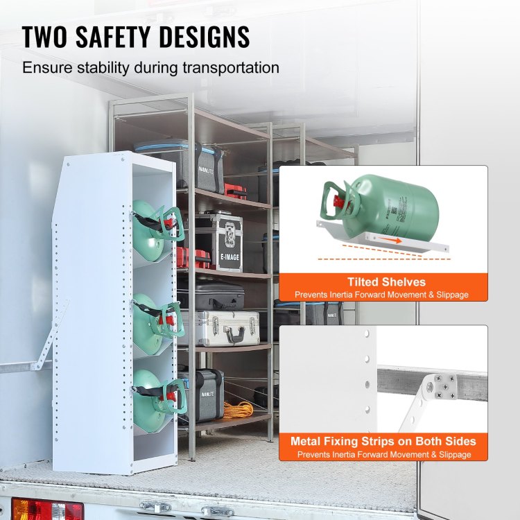 Refrigerant Tank Rack, With 3 X 30 50Lb Bottle Tanks, Cylinder Tank Rack 14.56X12.99X1.96 In, Refrigerant Cylinder Rack Gas Cylinder Racks And Holders For Freon, Gases, Oxygen, Nitrogen