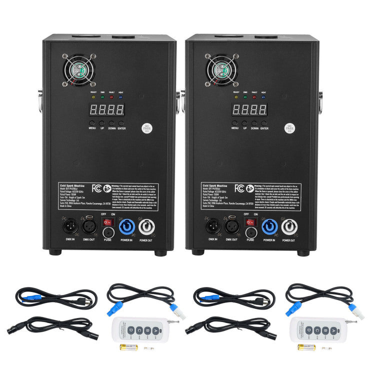 Cold Spark Firework Machinex2 700W 6.6 16.4Ft Stage Dj Wedding Event Party