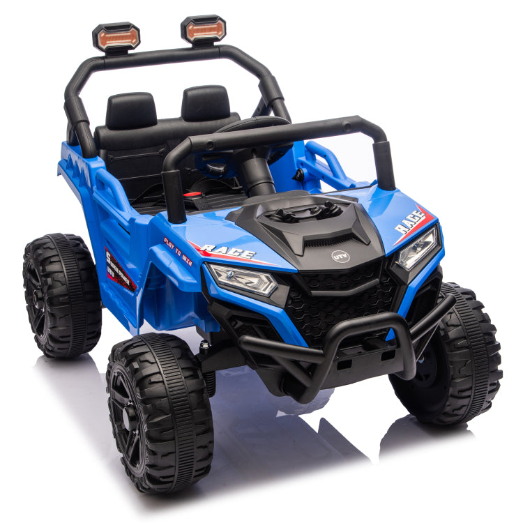 12V 2Wd Kids Ride On Utv W 2.4G Pc,Anti Collision Bar,High Chassis,Anti Slip Wheels & 4 Wheel Suspension,Upgraded Battery For 2 Hour Runtime,Provide A Safe Speed Of 1.86 3.11Mph For Kids Aged 3 5