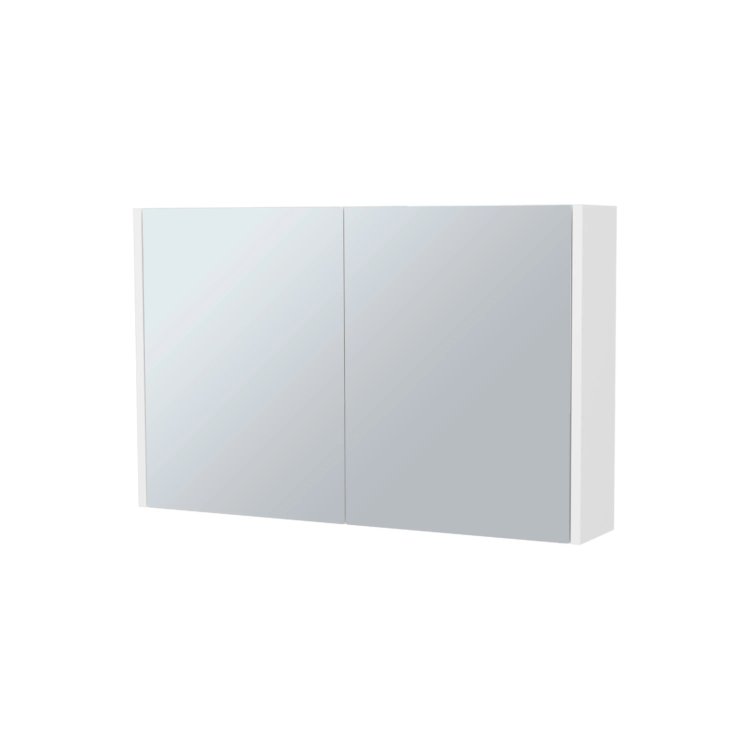 White Medicine Cabinet With Included Mirrors And 2 Doors
