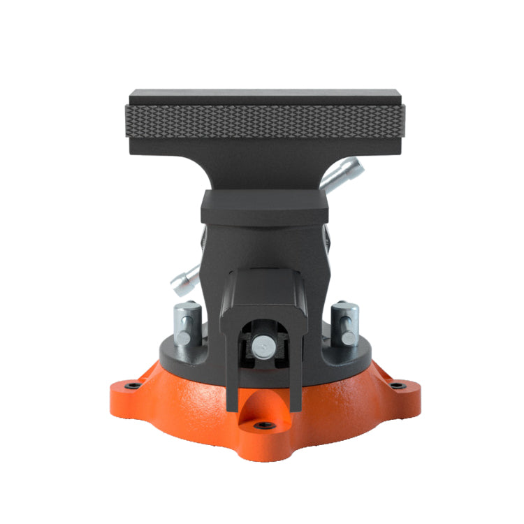 6.5" Bench Vise W 360 Swivel Locking Base & Two Way Jaw Ductile Iron