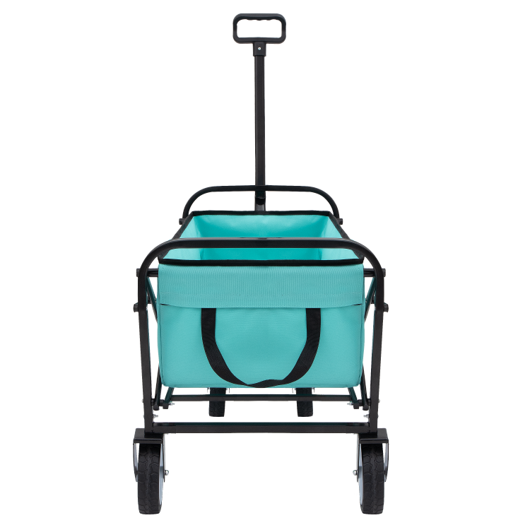 Minimeetall Multi Use Bag,Collapsible Foldable Wagon Cart Beach Wagon Heavy Duty Utility Cart Utility Wagon Grocery Cart For For Camping 3Pcs Plastic Liner Bag Cover , Blue