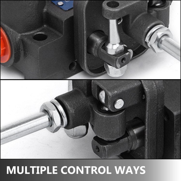 Hydraulic Valve 2 Spool Hydraulic Joystick Control Valve 11Gpm Hydraulic Directional Control Valve Double Acting For Tractors Loaders Tanks