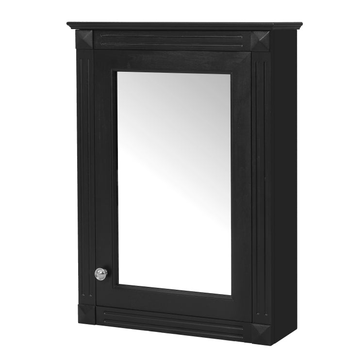 20" Wall Mounted Bathroom Storage Cabinet With Mirror, Medicine Cabinet With Height Adjustable Shelf, Over The Toilet Space Saver Cabinet