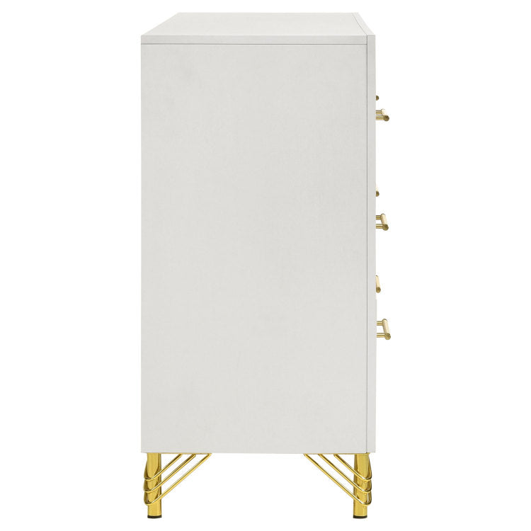 Chesney White 6 Drawer Bedroom Dresser