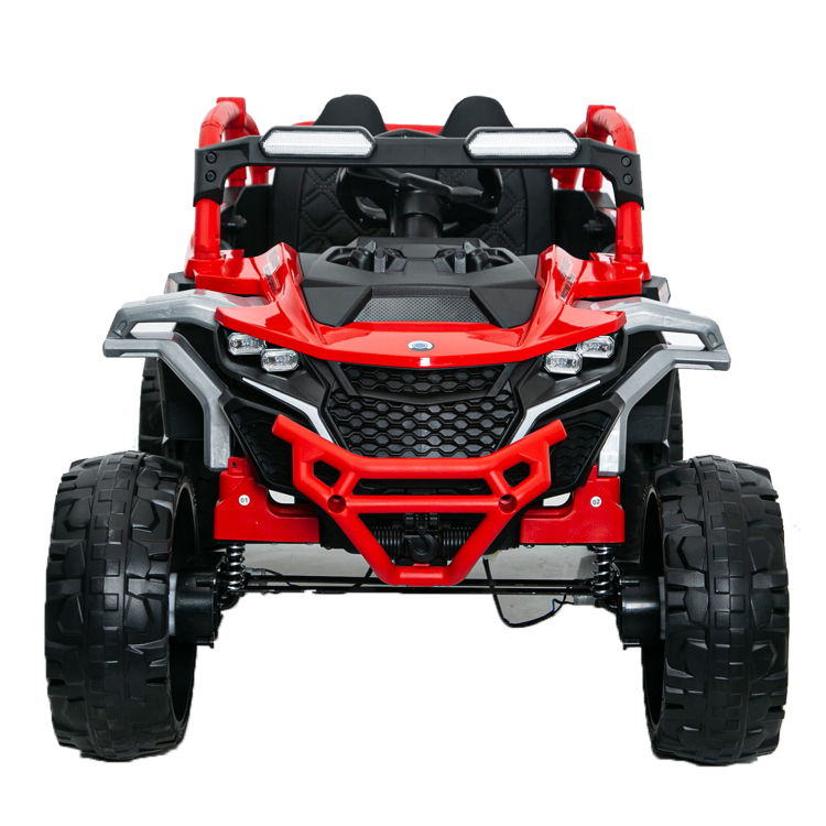Ride On Models Truck Car 12V Kids Electric Vehicles, Remote Control, Front & Rear Shock Suspension, 2 Seater Utv, Flashlights And A Built In Music Player, For Age 3 6 Years Old Red