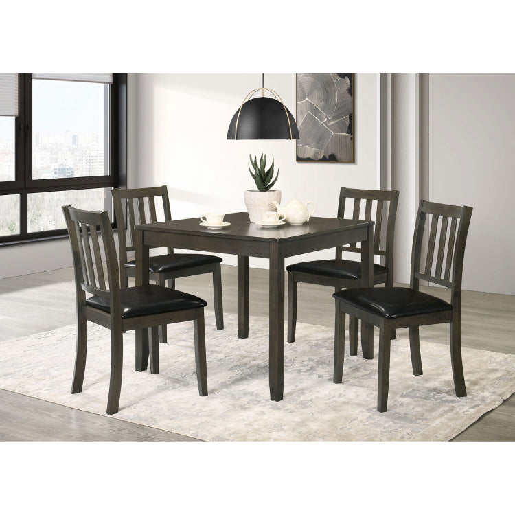 Rowland Charcoal 5 Piece Dining Set
