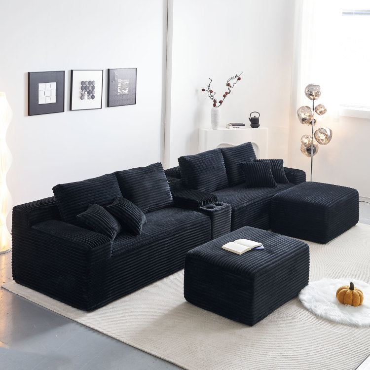 Sofa With Left Arm Facing Sectional Sofa Black