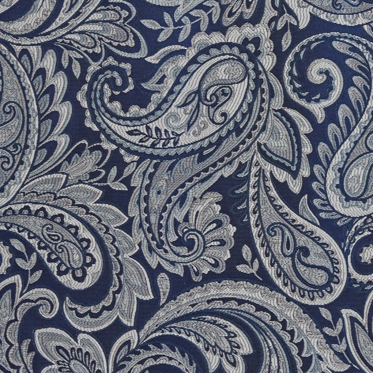 Jacquard Window Valance Navy 50X18"