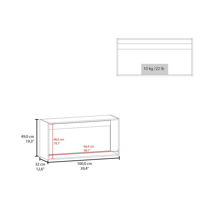 White 2 Door Wall Cabinet