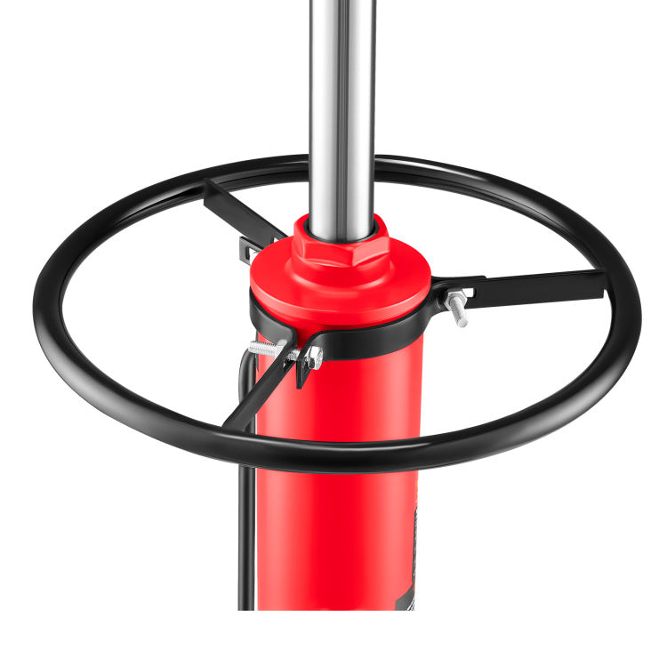Transmission Jack,3 5 Ton 1322 Lbs Capacity Hydraulic Telescopic Transmission Jack, 2 Stage Floor Jack Stand With Foot Pedal, 360 Swivel Wheel, Garage Shop Lift Hoist, Red