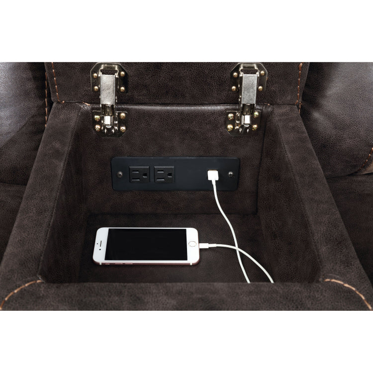 Brazelton Brown 2 Piece Pillow Top Arm Motion Living Room Set