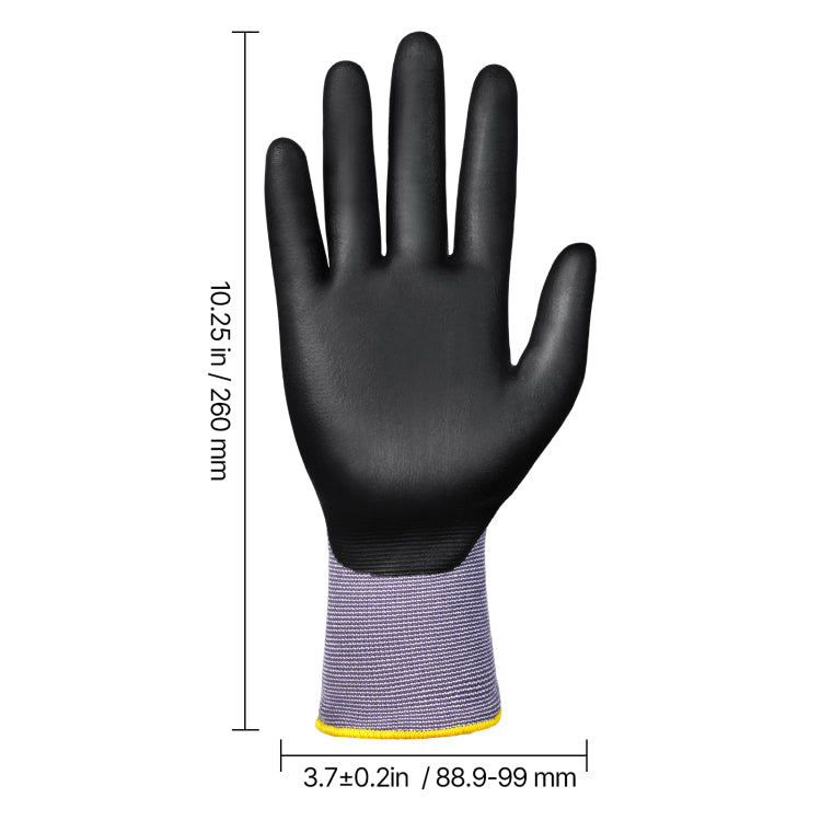 Work Gloves 12 Pair Touch Screen Nitrile Coated Garden Construction Gloves