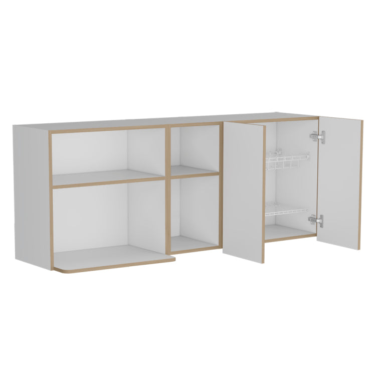 Nucla Wall Cabinet, Kitchen, White Light Oak