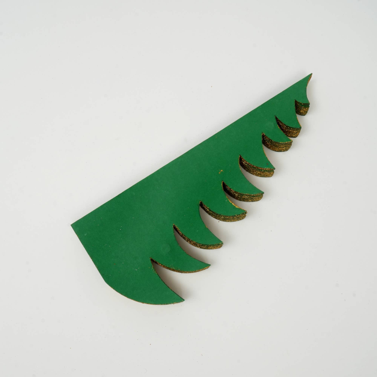 Handmade Green Paper Tree Festive Holiday D Cor 10.62X10.62X13"
