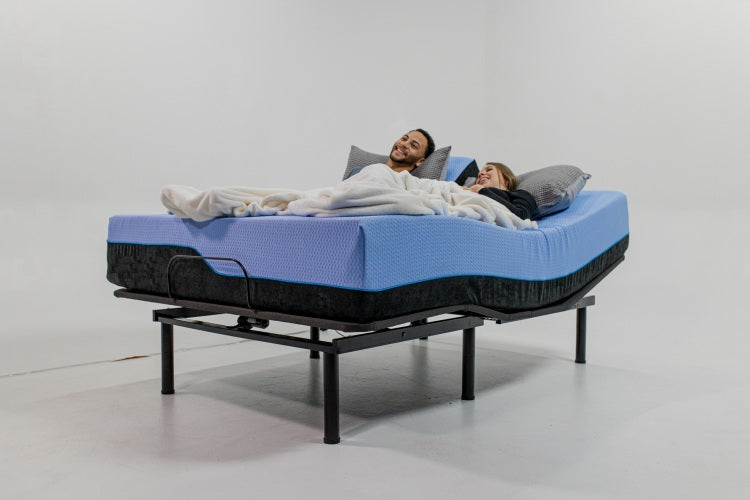 Refresh 12 Inch Flex Top Latex Foam Hybrid Mattress And Adjustable Base Bundle, King Size