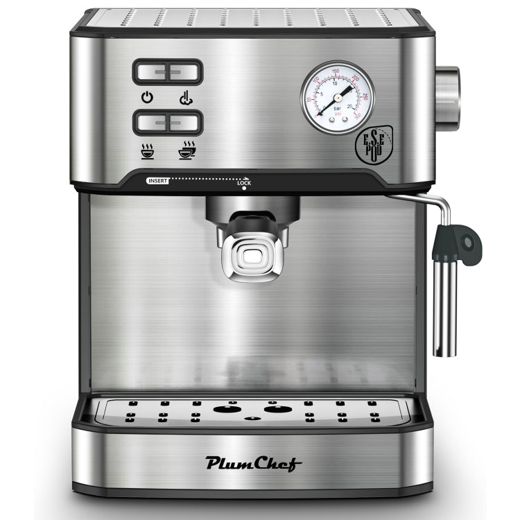 20 Bar Professional Espresso Machine With Milk Frother, Single & Double Shot, Ese Pod Compatible, Pressure Display, Removable Water Tank For Cappuccino, Latte, & Macchiato Home Barista Edition