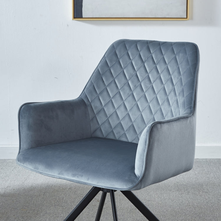 Modern Desk Chair No Wheel, Ergonomic Office Chair Home Office Upholstered Chair, Computer Chair For Bedroom, Reception Room, Living Room With Metal Legs