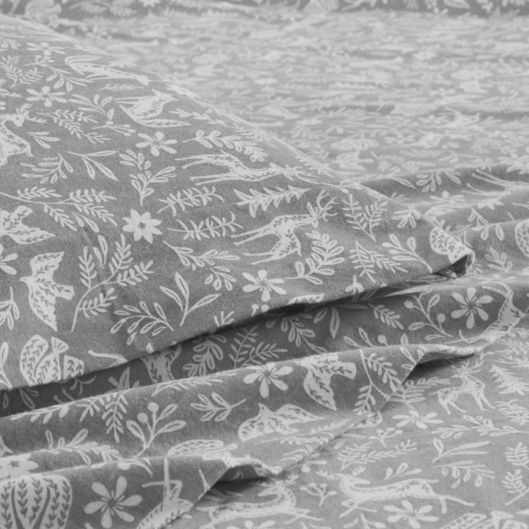 4 Pcs Full Sheet Set Sage Winter Fauna