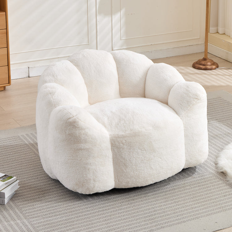 Lotus Type Compression Sofa Adult Bean Bag Sofa With Pull Ring Can Be Easily Moved Without Installation Suitable For Various Environments Such As Living Room, Bedroom, Etc. Relax And Enjoy