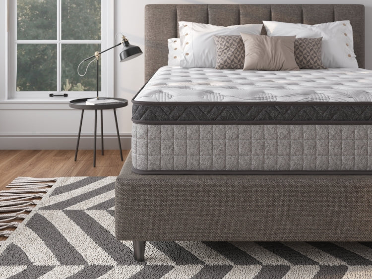 Assembled In Usa 10" King Diamond Innerspring Hybrid And Cooling Gel Memory Foam Mattress, Pressure Relief, And Motion Isolation, Certipur Us And Oeko Tex Certified