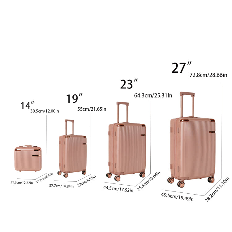 4 Piece Hard Luggage, 360 Dual Rotating Four Wheel Luggage, Password Lock, Lightweight Universal Wheel Luggage, Portable Luggage